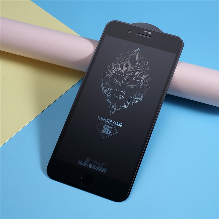 JAMRI Matte Anti-fingerprint Tempered Glass Full Screen Protector Film for Phone 7 Plus/8 Plus - Black-3