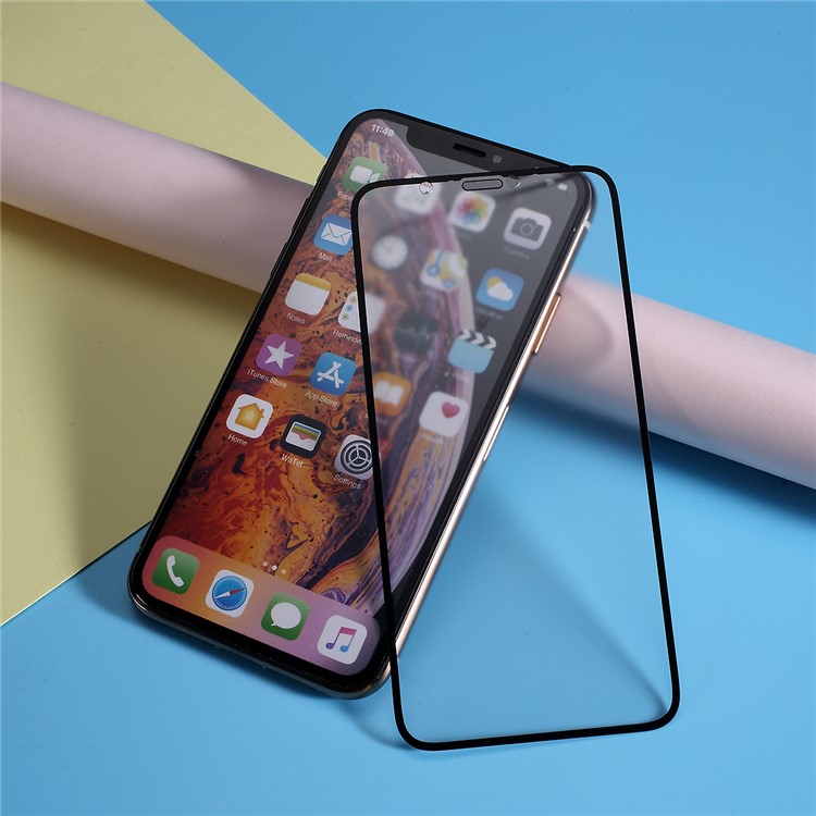 JAMRI Matte Anti-fingerprint Tempered Glass Full Size Screen Protector Cover for iPhone XS MAX-2