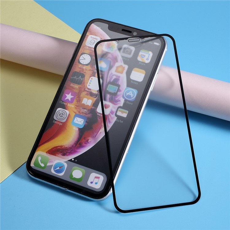 JAMRI Matte Anti-fingerprint Tempered Glass Full Screen Protector Film Cover for iPhone XR-2