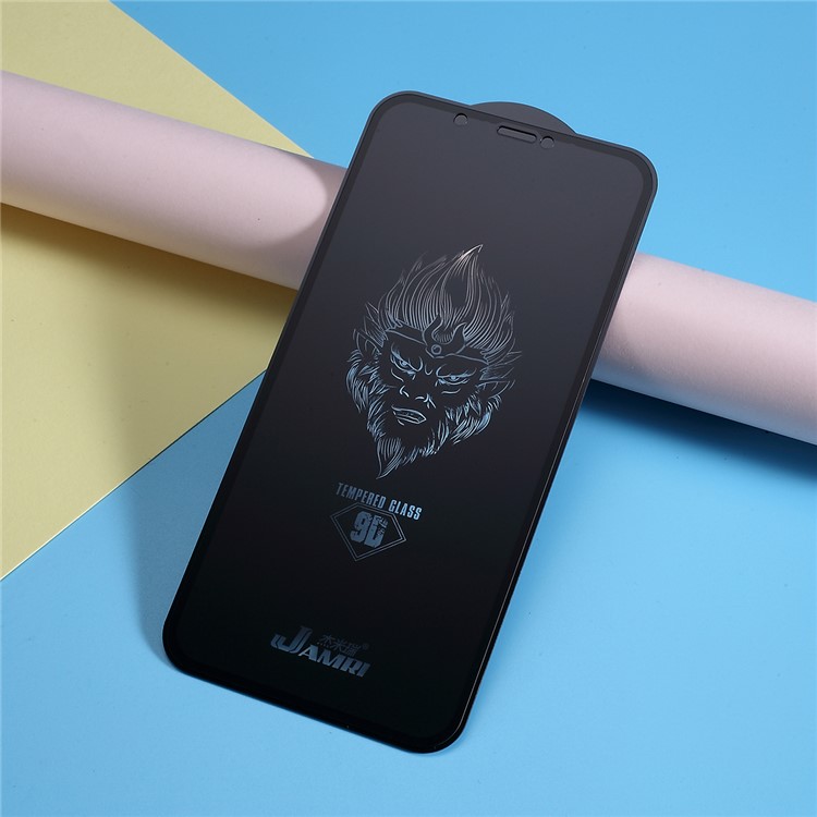 JAMRI Matte Anti-fingerprint Tempered Glass Full Screen Protector Film Cover for iPhone XR-3