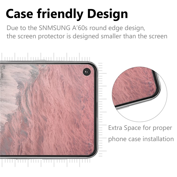0.25mm Arc Edge Tempered Glass Screen Phone Film for Samsung Galaxy A60-2
