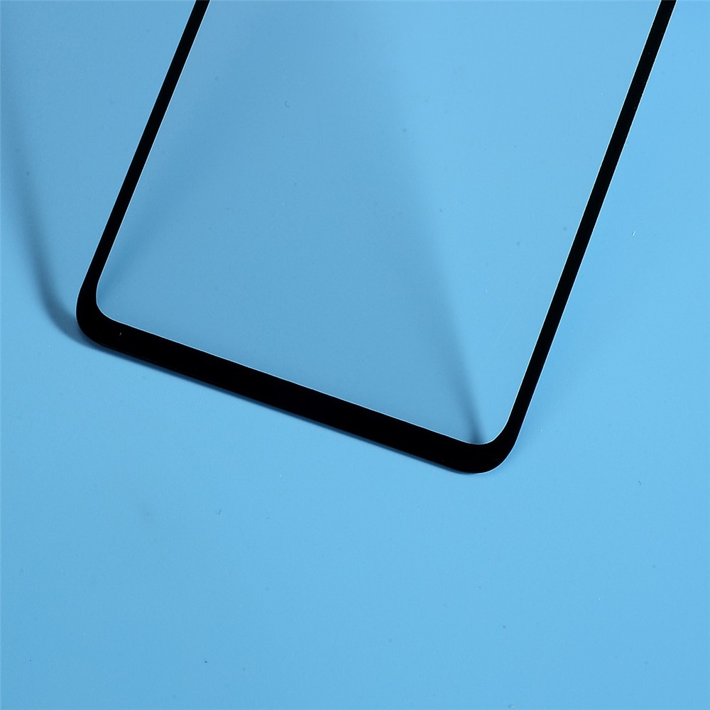 9H Curved Full Size Silk Print Tempered Glass Screen Protector for Samsung Galaxy A70 - Black-3