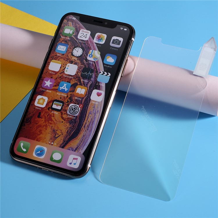 RURIHAI 50Pcs/Pack Anti-Radiation Anti-fingerprint Matte Screen Guard PET Film for iPhone X/XS 5.8 inch-1