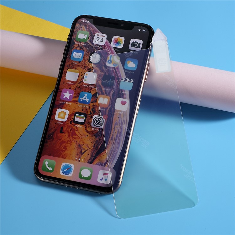 RURIHAI 50Pcs/Pack Anti-Radiation Anti-fingerprint Matte Screen Guard PET Film for iPhone X/XS 5.8 inch-2