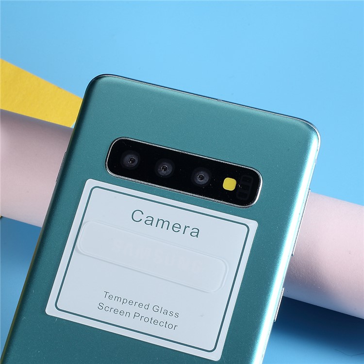 RURIHAI 2Pcs/Pack for Samsung Galaxy S10 0.26mm Plasma Electroplating Coating Tempered Glass Camera Lens Protector Film-4