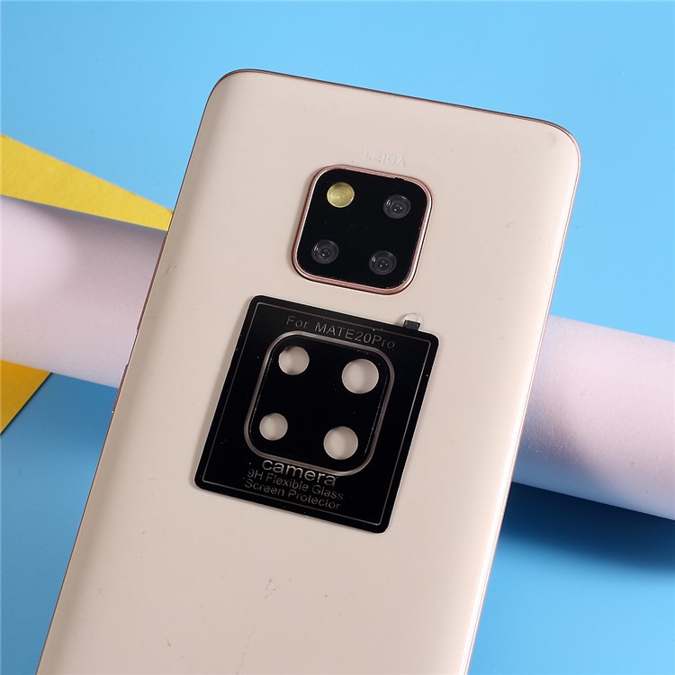 RURIHAI 2Pcs/Pack 9H Flexible Tempered Glass Camera Lens Protector Film for Huawei Mate 20 Pro-4