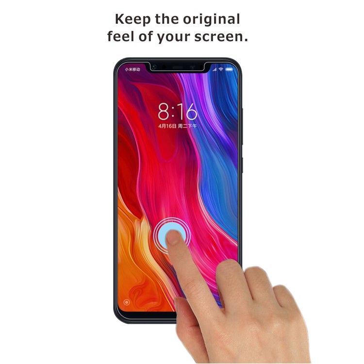 2Pcs/Set ITIETIE 2.5D 9H Tempered Glass Screen Protector for Xiaomi Mi 8 (6.21-inch)-4