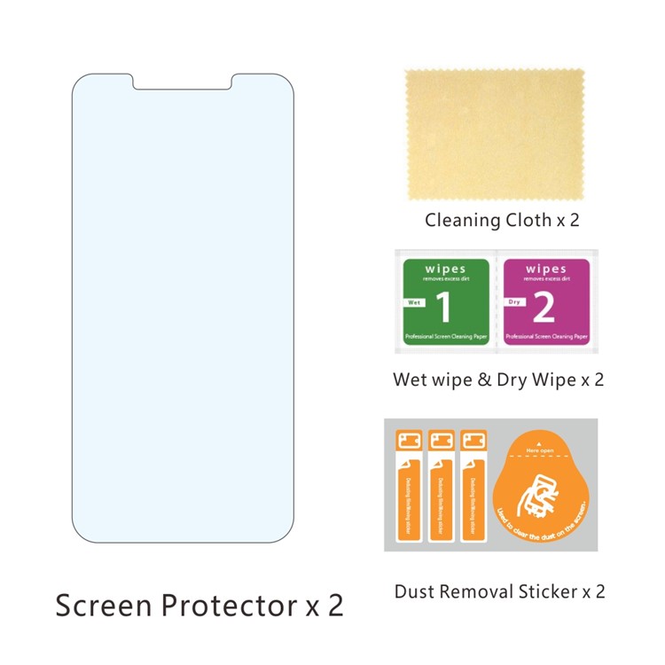 2Pcs/Set ITIETIE 2.5D 9H Tempered Glass Screen Protector for Xiaomi Mi 8 (6.21-inch)-7