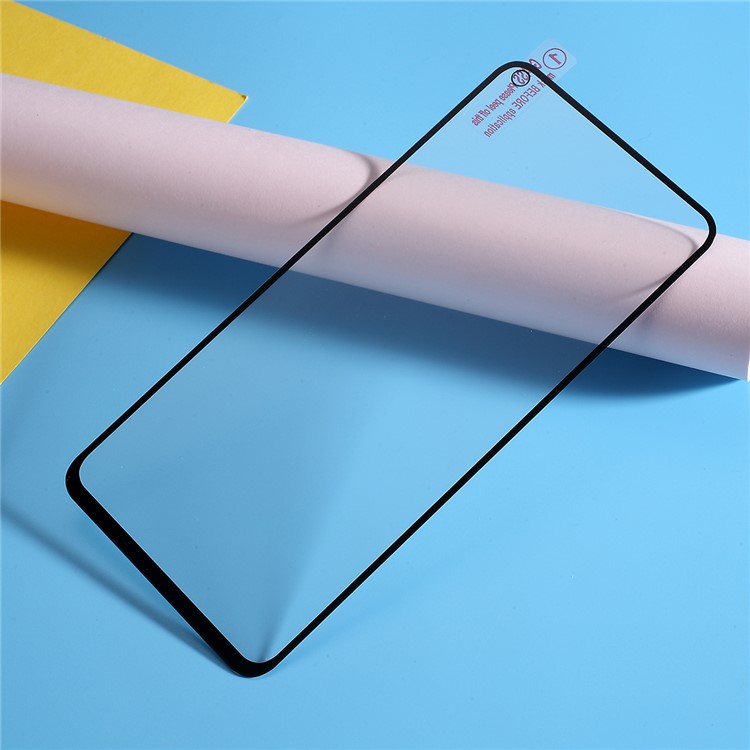 For OnePlus 7 Silk Printing Full Size Tempered Glass Screen Guard Film-4