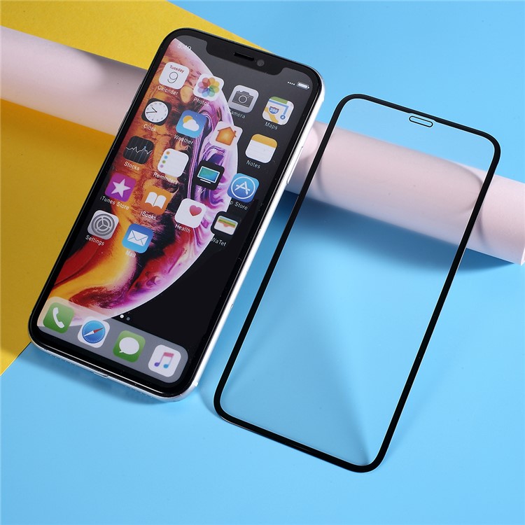 Película Protetora Do Vidro Temperado Da Cobertura Completa Anti-explosão Geada Para O Iphone XS / X 5,8 Polegadas-1