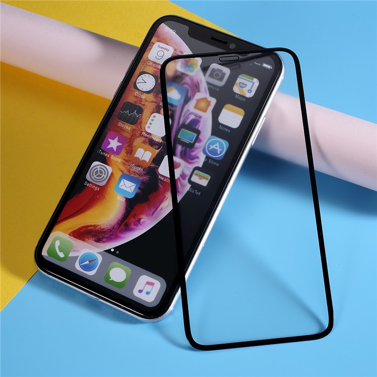 Película Protetora Do Vidro Temperado Da Cobertura Completa Anti-explosão Geada Para O Iphone XS / X 5,8 Polegadas-2