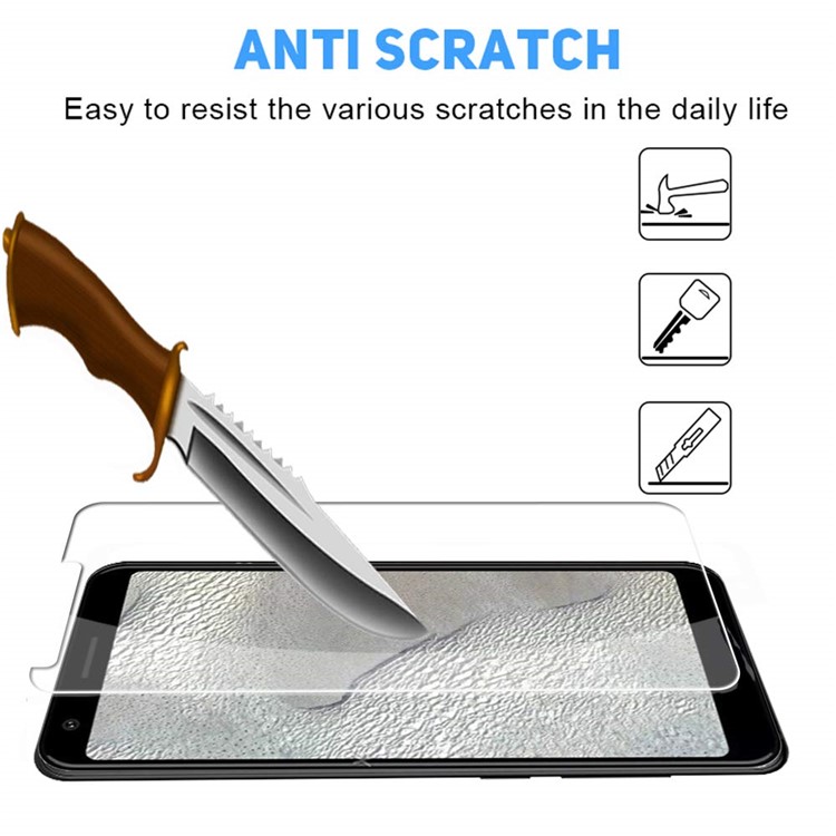 2Pcs/Set 0.25mm 9H Tempered Glass Screen Protective Cover (Arc Edge) for Google Pixel 3a XL-3