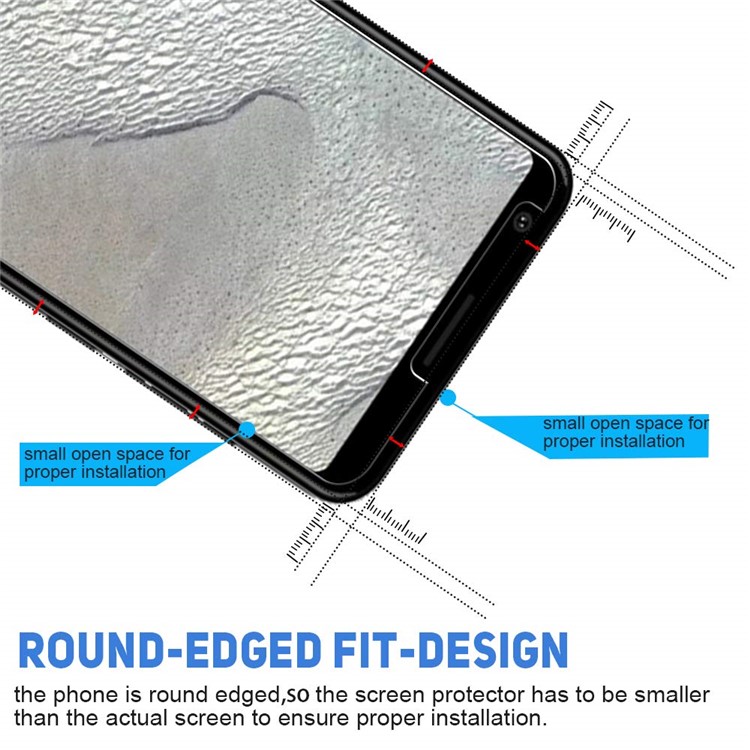 2Pcs/Set 0.25mm 9H Tempered Glass Screen Protective Cover (Arc Edge) for Google Pixel 3a XL-7