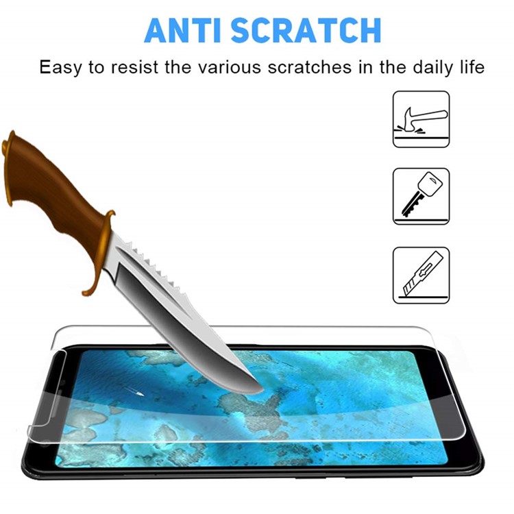 2Pcs/Set 0.25mm 9H Tempered Glass Screen Protective Cover (Arc Edge) for Google Pixel 3a-3