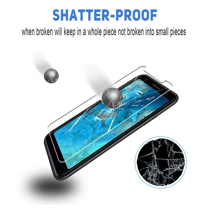 2Pcs/Set 0.25mm 9H Tempered Glass Screen Protective Cover (Arc Edge) for Google Pixel 3a-8