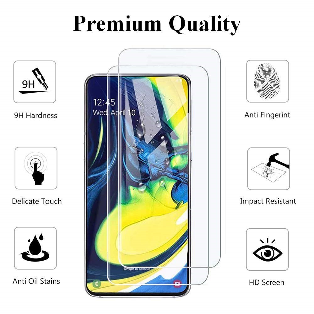 0.25D Arc Edge Tempered Glass Screen Phone Film for Samsung Galaxy A90 / A80-2