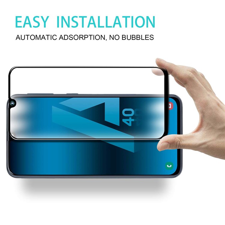 Ultra Clear 3D Tempered Glass Full Screen Protector Guard for Samsung Galaxy A40-5