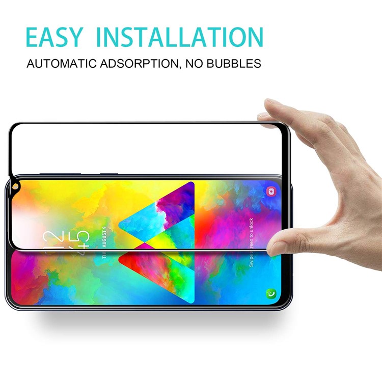 Ultra Clear 3D Tempered Glass Full Screen Protector Guard for Samsung Galaxy M20-6