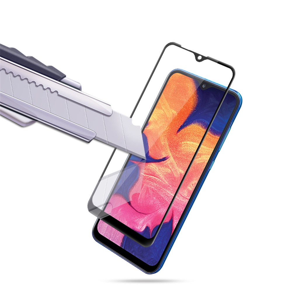 AMORUS 3D Curved Arc Edge Full Glue Tempered Glass Screen Protective Film for Samsung Galaxy A10-3