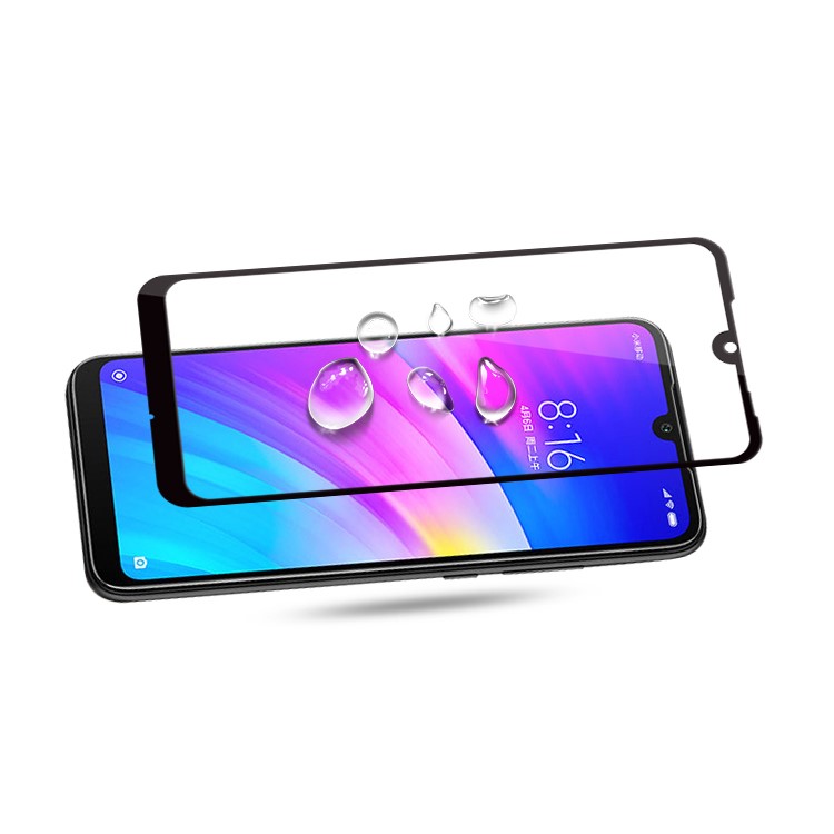 AMORUS Full Glue Silk Printing Tempered Glass Full Screen Protector Film for Xiaomi Redmi 7/Redmi Y3-5