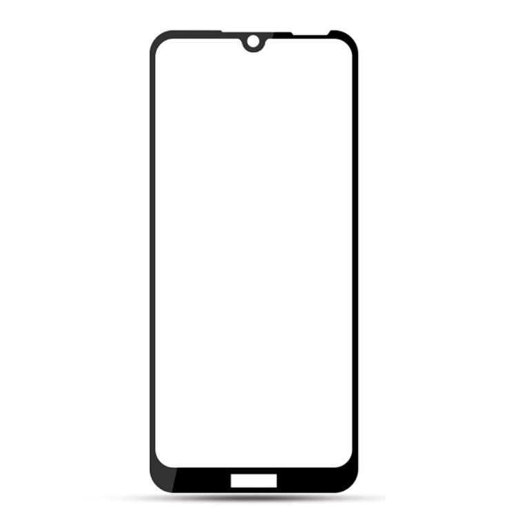 Amorus Vollkleber Seide Druck Gehärtetem Glas Vollschirm-Beschützer Für Huawei Y6s (2019) / Y6 (2019, Ohne Fingerabdrucksensor) / Ehre 8A