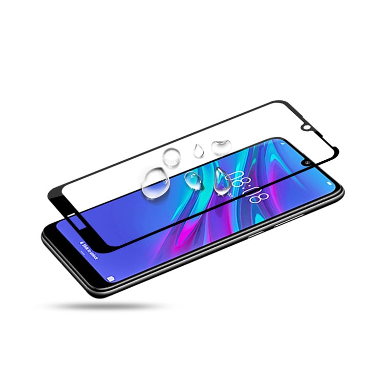 Amorus Vollkleber Seide Druck Gehärtetem Glas Vollschirm-Beschützer Für Huawei Y6s (2019) / Y6 (2019, Ohne Fingerabdrucksensor) / Ehre 8A