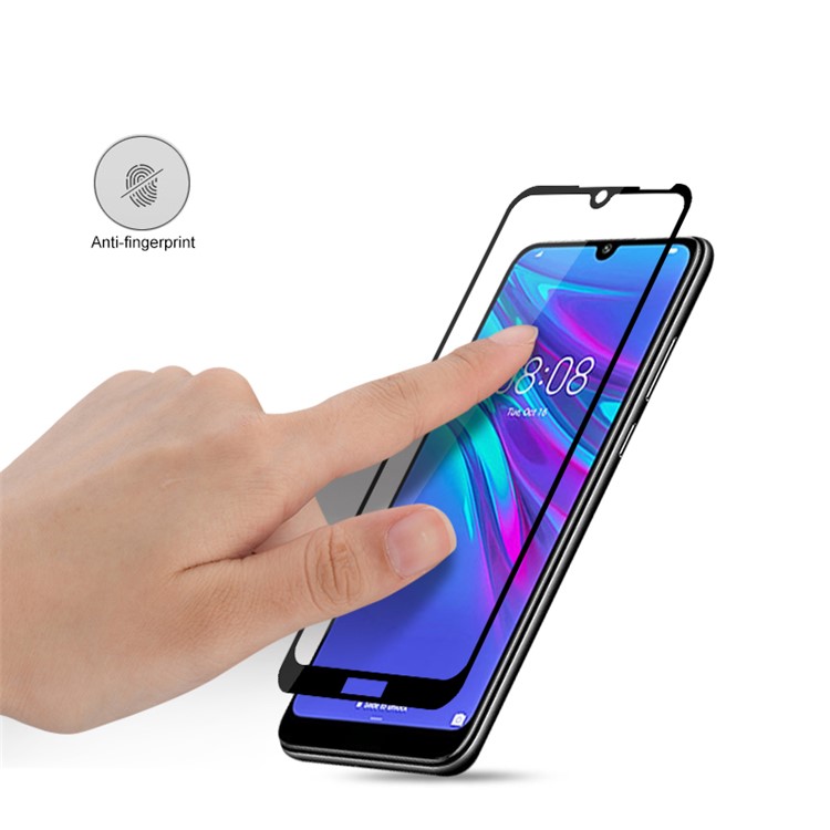 Amorus Vollkleber Seide Druck Gehärtetem Glas Vollschirm-Beschützer Für Huawei Y6s (2019) / Y6 (2019, Ohne Fingerabdrucksensor) / Ehre 8A