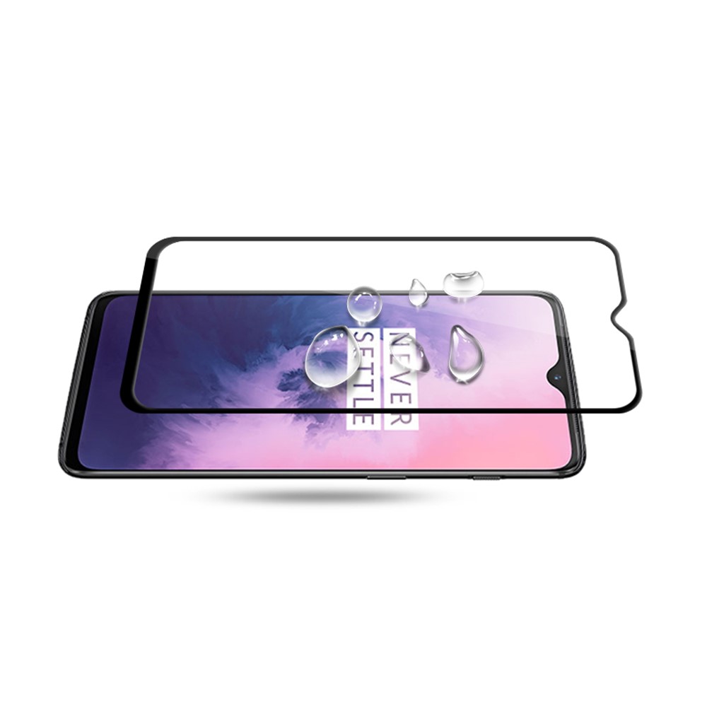 AMORUS Full Glue Silk Printing Tempered Glass Full Screen Protector for OnePlus 7-5