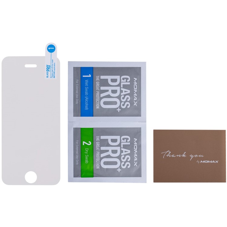 MOMAX for iPhone SE/5s/5c/5 0.2mm Glass Pro+ AIR Nanometer Tempered Glass Screen Protector-7
