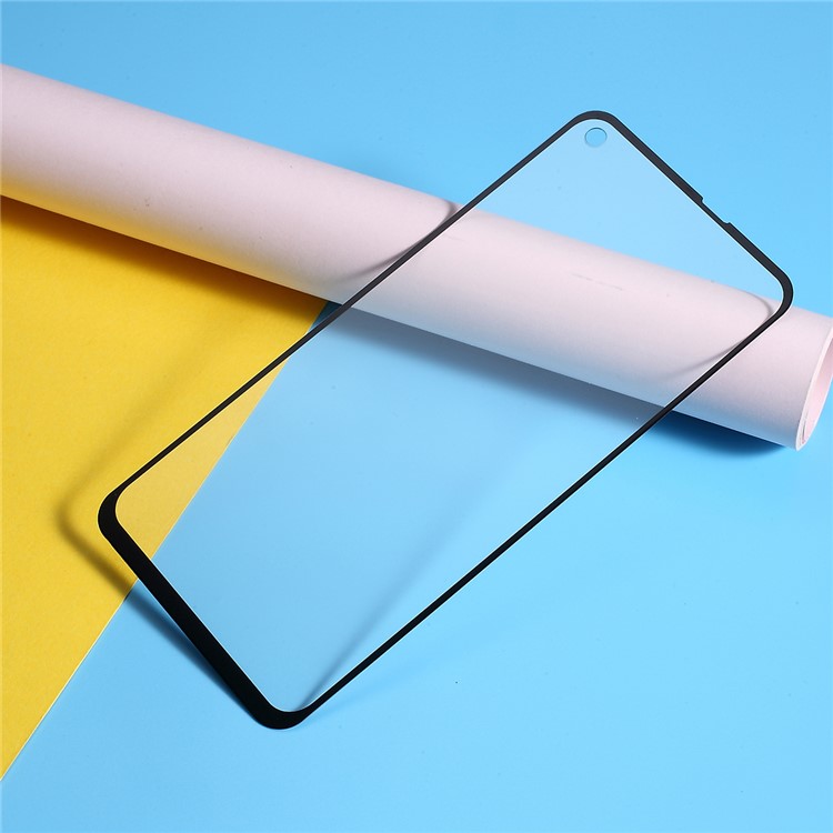 Anti-explosion Full Covering Tempered Glass Protector for Samsung Galaxy A60 - Black-1