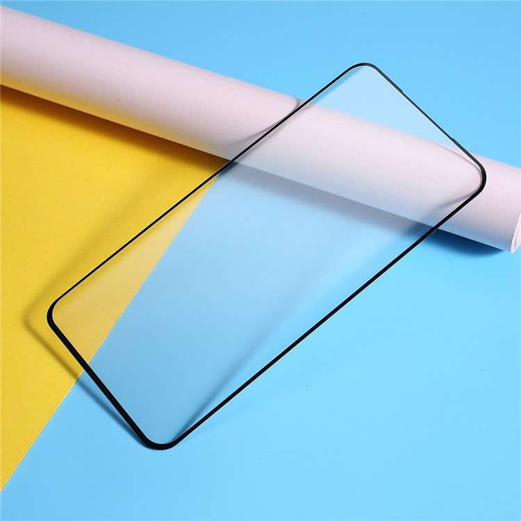 Silk Printing Curved Full Coverage Tempered Glass Screen Protector for OnePlus 7 Pro - Black-4