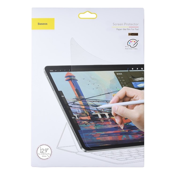 BASEUS 0.15mm Full Cover Papierähnliche Klarsichtfolie Für Ipad Pro 12.9-inch (2018)-3