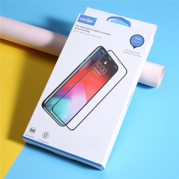 RURIHAI 9D 0.25mm Full Screen Tempered Glass Screen Protector Film for Apple iPhone 11 Pro 5.8-inch (2019) / XS 5.8 inch / iPhone X-8