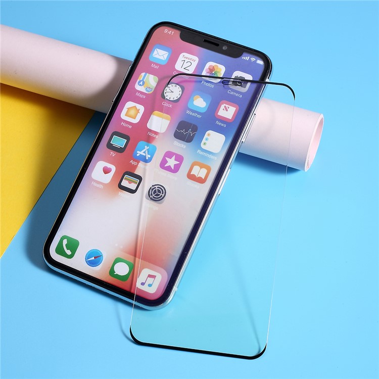 RURIHAI 9D 0.25mm Anti-blue-ray Tempered Glass Full Size Screen Shield for Apple iPhone (2019) 5.8 inch / XS 5.8 inch / iPhone X-8