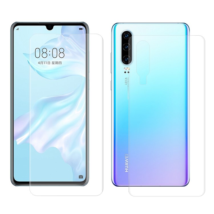 HAT PRINCE 3D Cobertura Completa Frente + Filme De Volta Suave Protetor De Tela Para Huawei P30-1