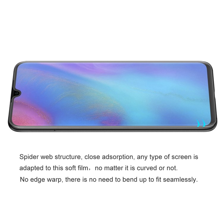 HAT PRINCE 3D Cobertura Completa Frente + Filme De Volta Suave Protetor De Tela Para Huawei P30-3