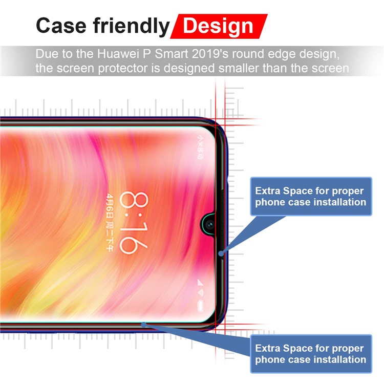 0.25mm Arc Edge 9H Tempered Glass Shield Anti-explosion for Xiaomi Redmi Note 7 Pro (India)-5