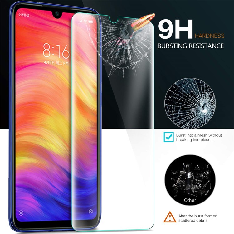 0.25mm Arc Edge 9H Tempered Glass Shield Anti-explosion for Xiaomi Redmi Note 7 Pro (India)-7