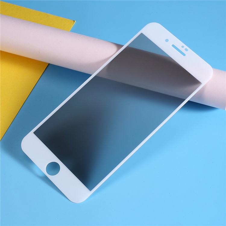 5D Anti-peep Full Screen Coverage Tempered Glass Protector Film for iPhone 7 Plus / iPhone 8 Plus - White-8