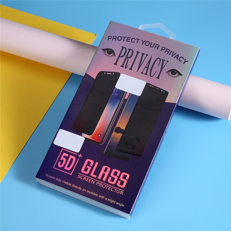 5D Anti-peep Full Screen Coverage Tempered Glass Protector Film for iPhone 8 /7 - White-9