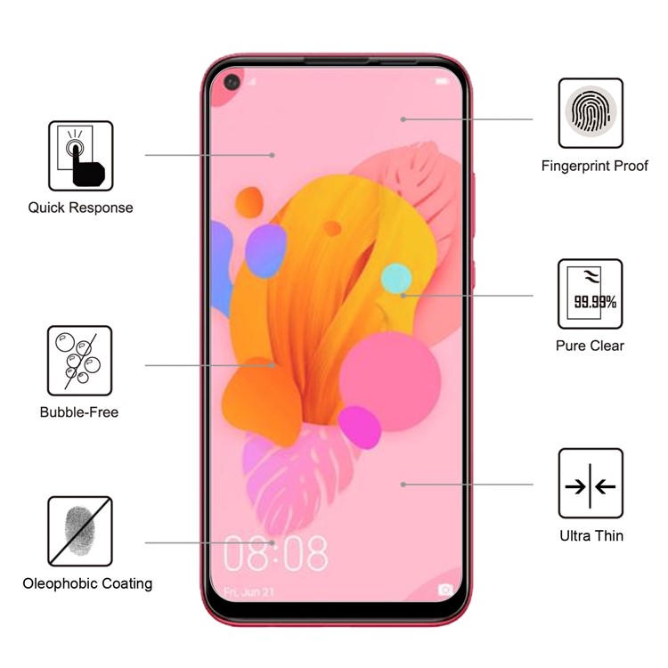 0.25mm Arc Edge Anti-explosion 9H Tempered Glass Shield for Huawei P20 lite (2019)-6