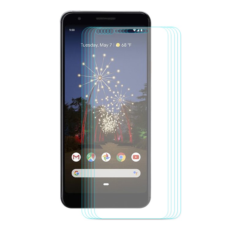 5PCS HAT PRINCE 0.26mm 9H 2.5D Arc Edges Tempered Glass Screen Protector for Google Pixel 3a XL-2