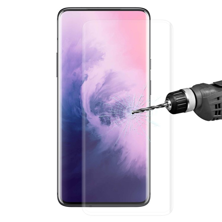 HAT PRINCE 3D 0.26mm 9 H Cobertura Completa De Vidro Temperado Filme Para Oneplus 7 Pro - Transparente-2