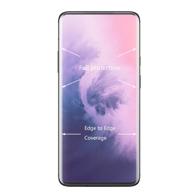 HAT PRINCE 3D 0.26mm 9 H Cobertura Completa De Vidro Temperado Filme Para Oneplus 7 Pro - Transparente-4