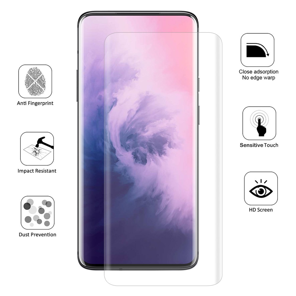 Hut Prince Soft 3D Full Coverage Screen Protector Für OnePlus 7 Pro / 7T Pro.