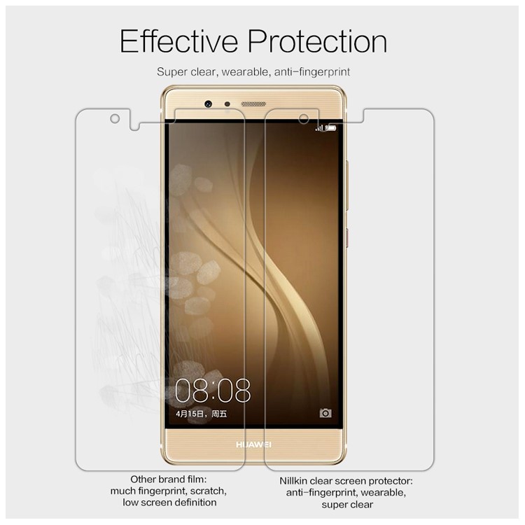 NILLKIN for Huawei P9 Anti-fingerprint HD Clear Screen Protector Film-2