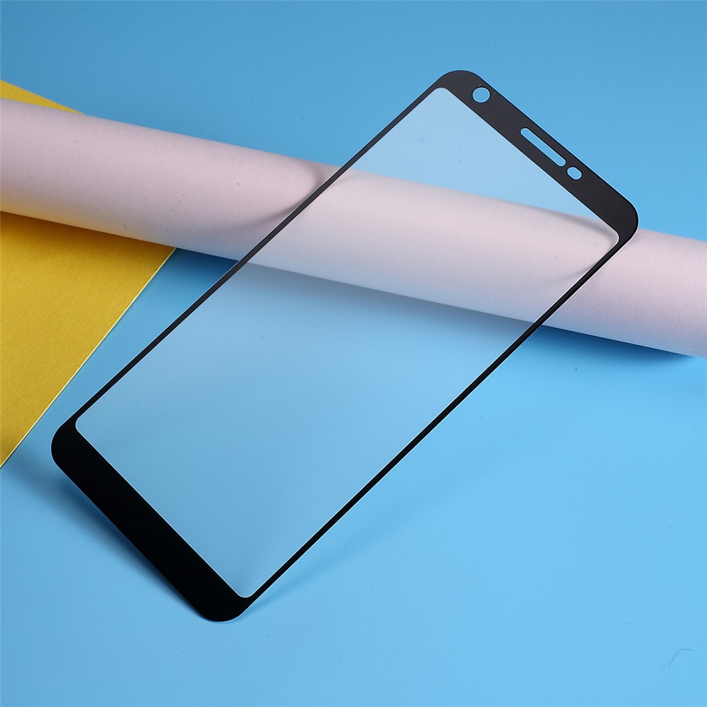 Silk Printing Tempered Glass Full Coverage Screen Film Protector (Full Glue) for Google Pixel 3a XL-4