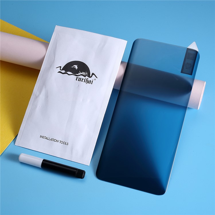 RURIHAI 3D Full Glue UV Líquido Anti-espião Cobertura Total Protetor De Tela De Vidro Temperado Para Oneplus 7 Pro-2