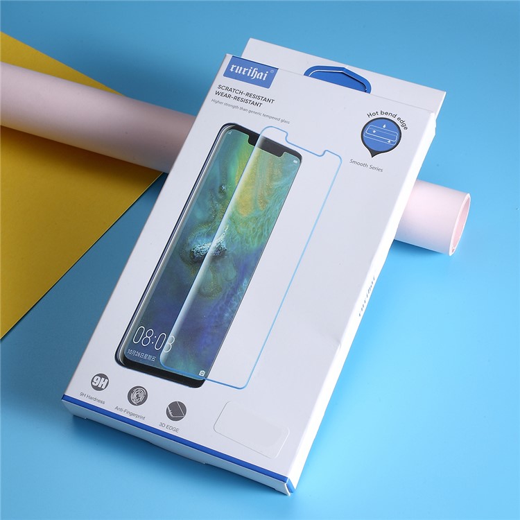 RURIHAI 3D Full Glue UV Líquido Anti-espião Cobertura Total Protetor De Tela De Vidro Temperado Para Oneplus 7 Pro-7