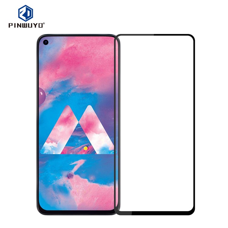 PINWUYO Anti-explosion Tempered Glass Full Screen Coverage Film Protector for Samsung Galaxy M40-2